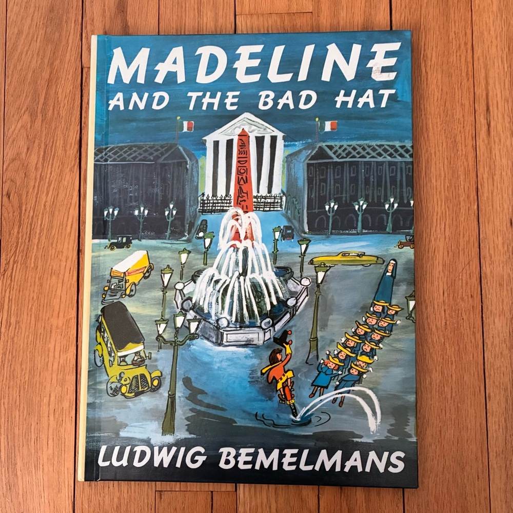 Vintage Hardcover Madeline and The Bad Hat, Ludwig Bemelmans., 1984